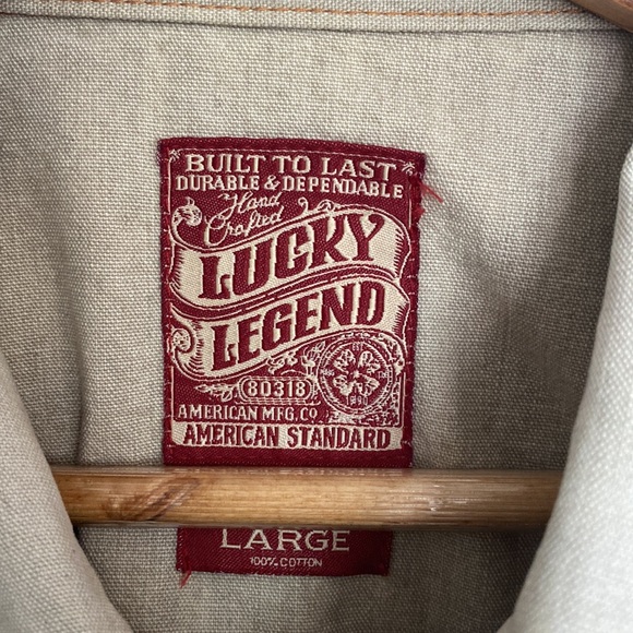 Lucky Legend jean jacket tan color way size Large - Picture 4 of 4